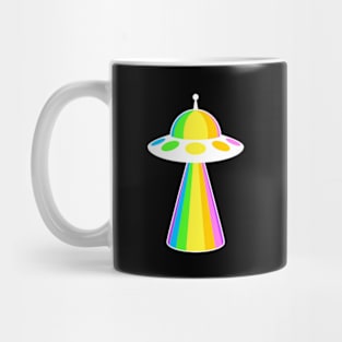 RAINBOW UFO - White Bold Edition Mug